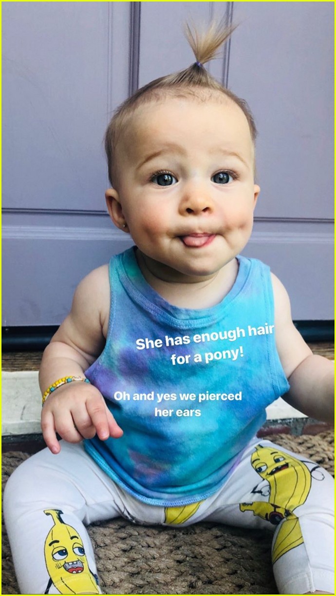 Hilary Duff Posts Adorable Photo of Baby Banks with Newly Pierced Ears