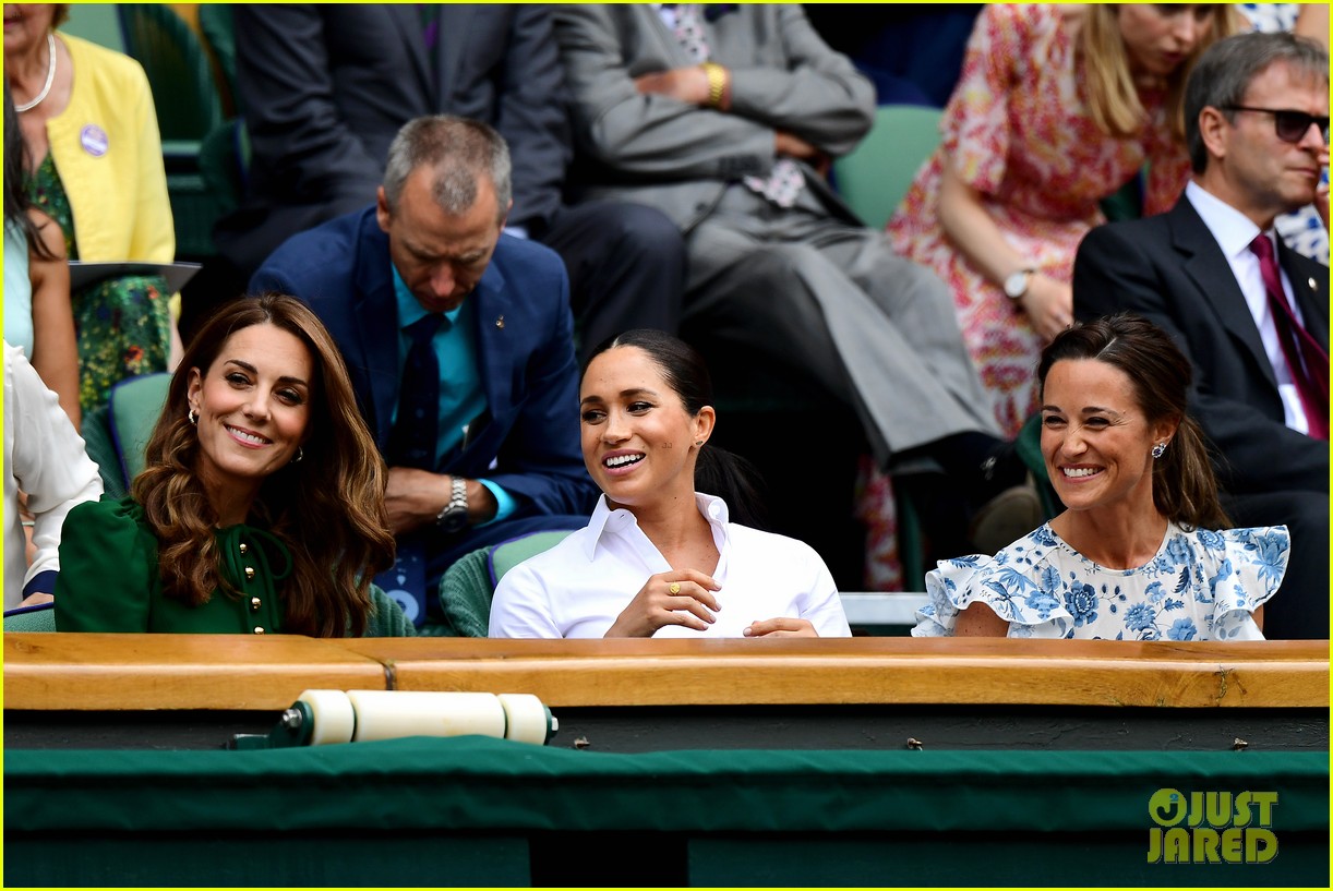 Meghan Markle Attends Wimbledon Final with Kate & Pippa Middleton