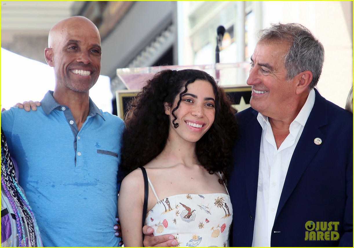 Kenny Ortega is Joined by Dove Cameron & Cameron Boyce's Family at Walk