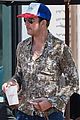 dylan mcdermott grabs a cool treat while walking his dog 02