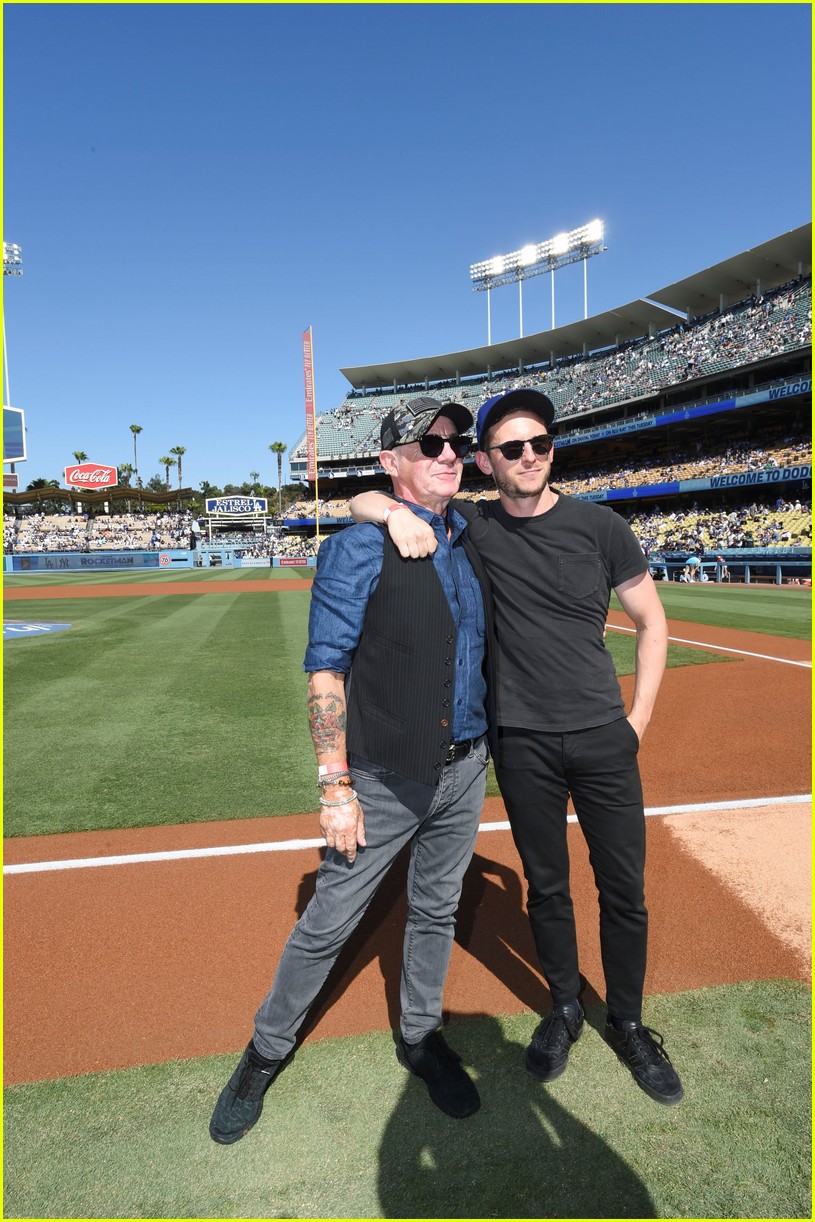 Elizabeth Olsen, Jamie Bell, & Gabrielle Union Enjoy Dodgers Game