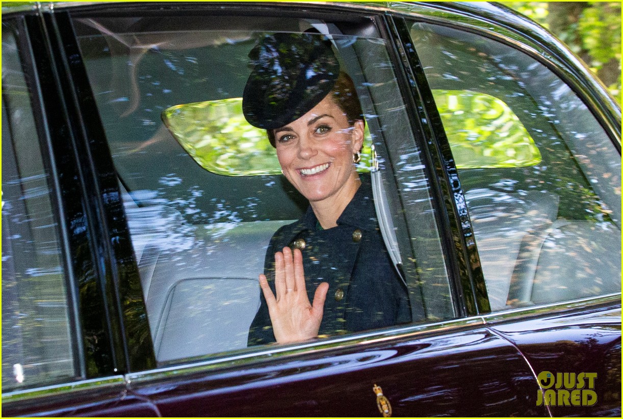 Kate Middleton & Prince William Queen Elizabeth to Church in