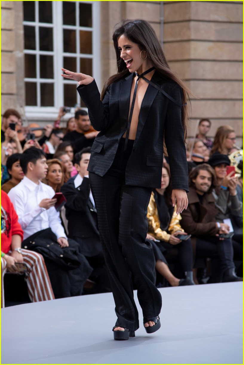 Camila Cabello Goes Topless in Black Suit at L'Oreal's Paris Fashion Week  Show: Photo 4361918 | Camila Cabello, Topless Pictures | Just Jared