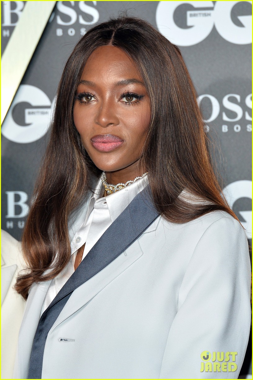Naomi Campbell & Winnie Harlow Walk the Red Carpet at GQ Men of the
