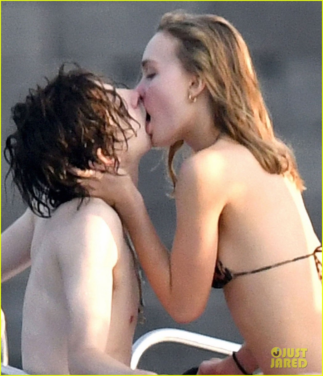timothee chalamet lily rose depp pda in italy 024349216