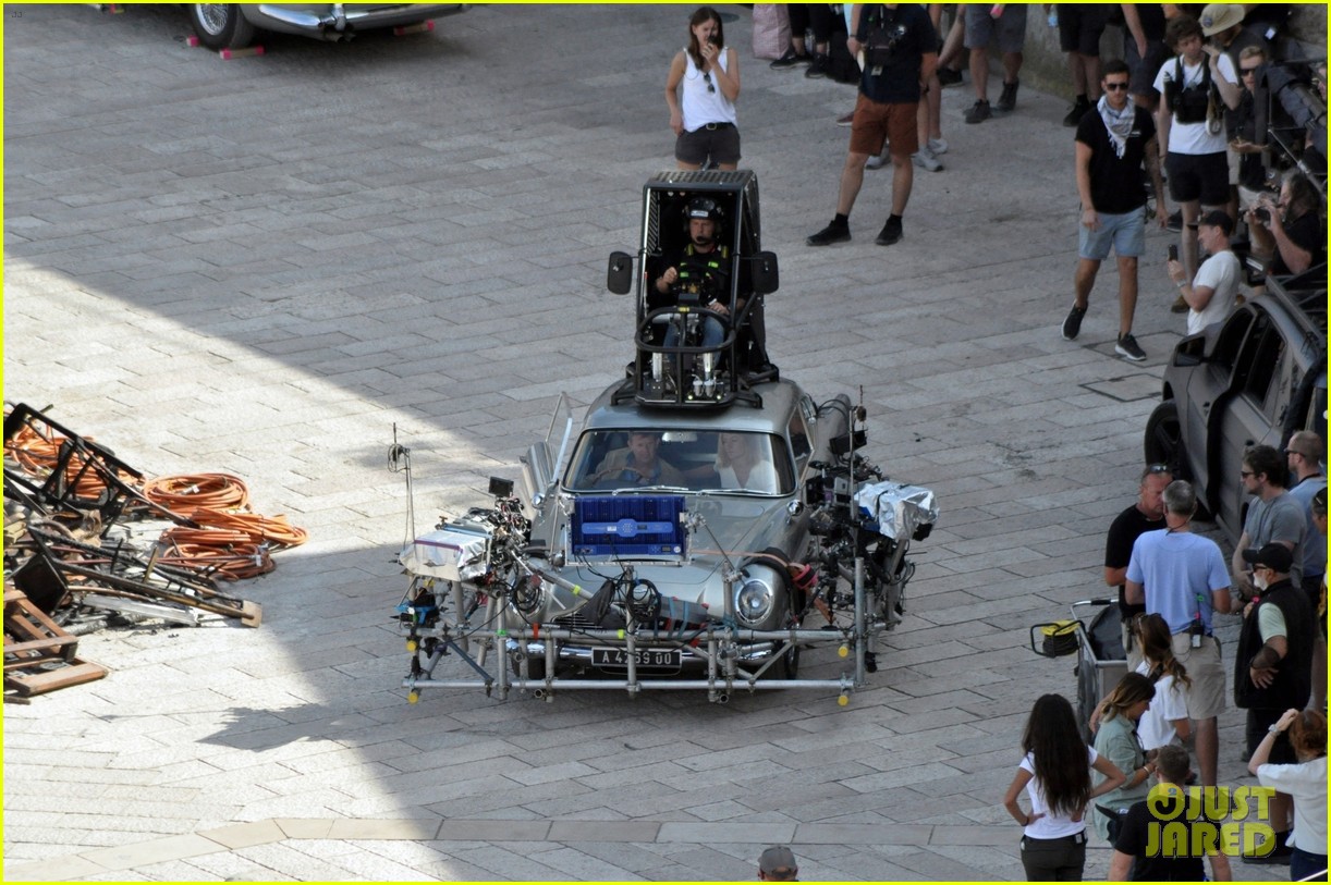 Full Sized Photo of daniel craig car scene for bond with lea seydoux 07