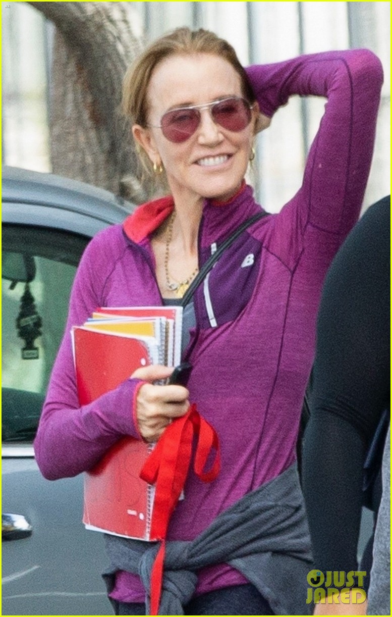 Felicity Huffman is All Smiles While Out with Friends After Jail