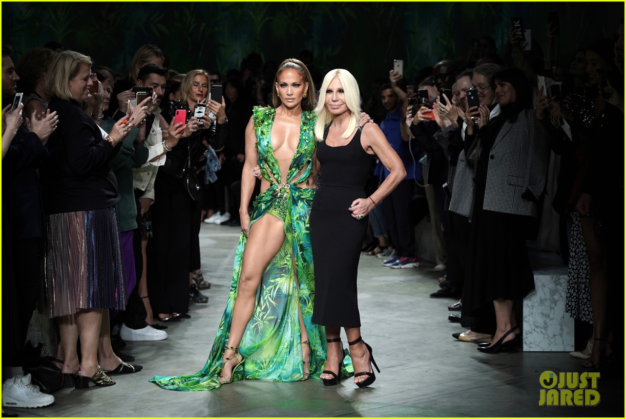 versace green jungle dress