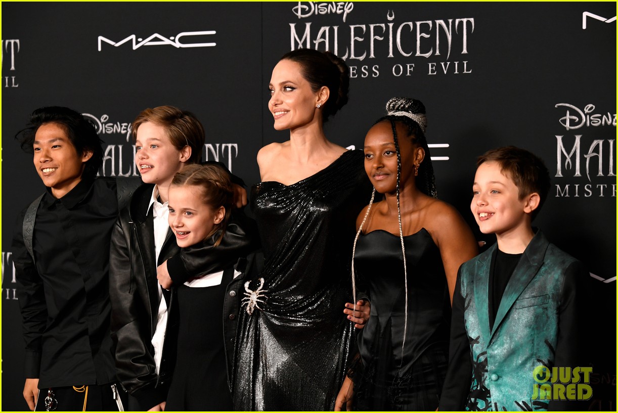 angelina jolie brings her kids to maleficent world premiere 484363261