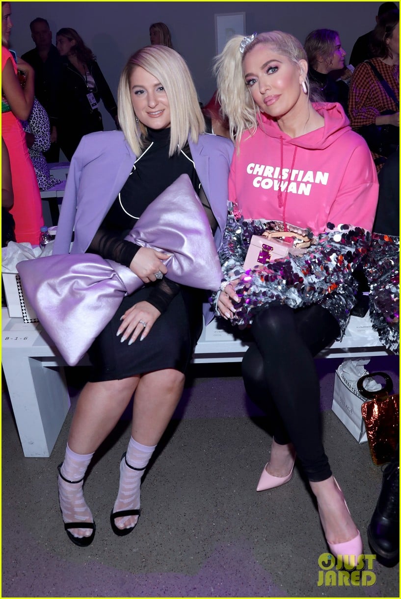 Meghan Trainor Carries Giant Bow Purse to Christian Cowan Show During