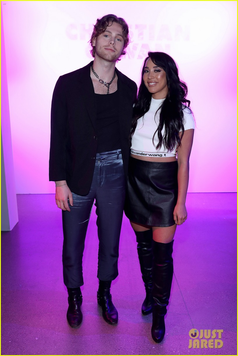 Meghan Trainor Carries Giant Bow Purse to Christian Cowan Show During