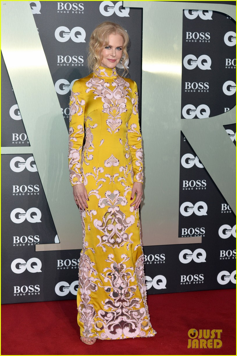 Nicole Kidman Stuns in Yellow Gown at GQ Men of the Year Awards 2019