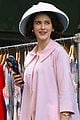 rachel brosnahan goes pretty in pink while filming mrs maisel 04