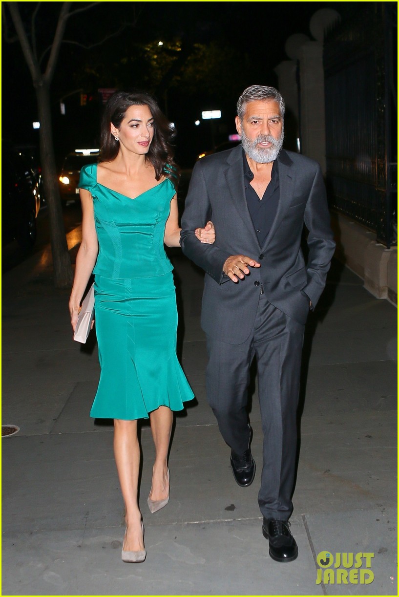 & Amal Clooney Step Out in Style for Night Out in NYC Photo