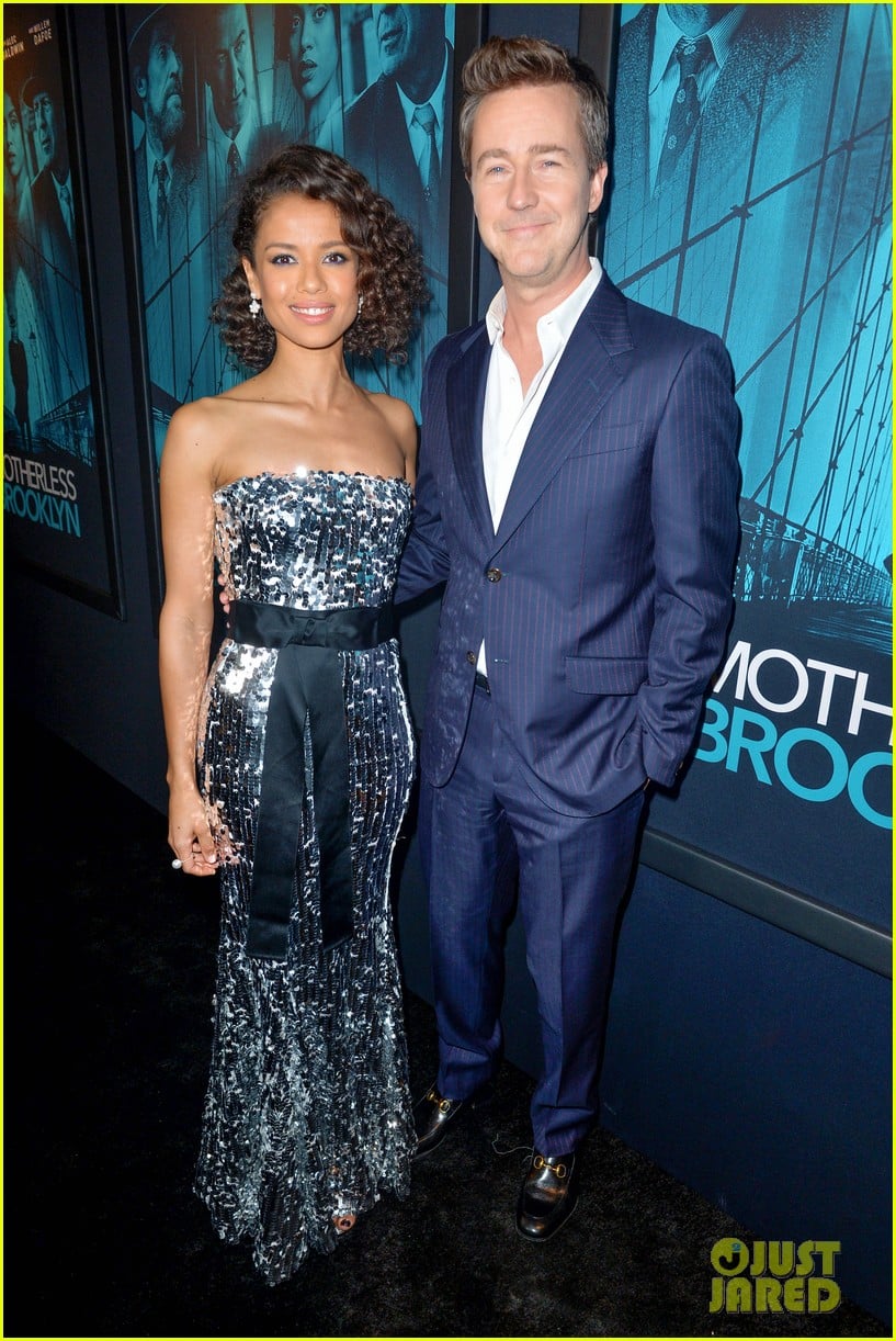 Photo: edward norton gugu mbatha raw get star support at motherless