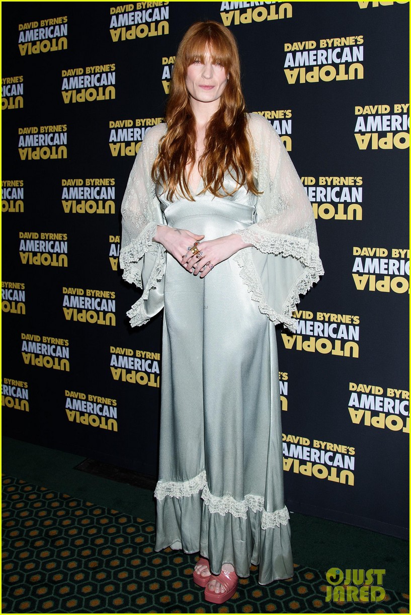florence welch dazzles in silver american utopia opening night 094374439