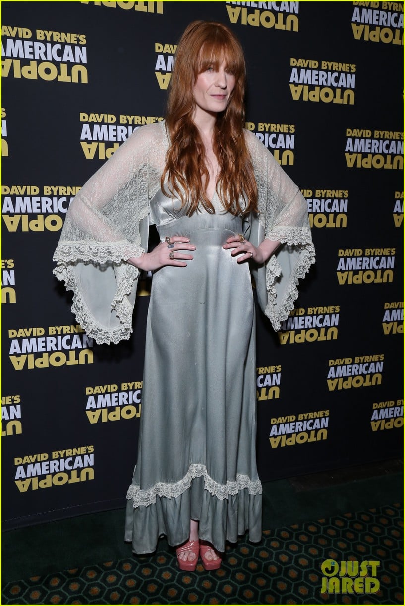 florence welch dazzles in silver american utopia opening night 114374441
