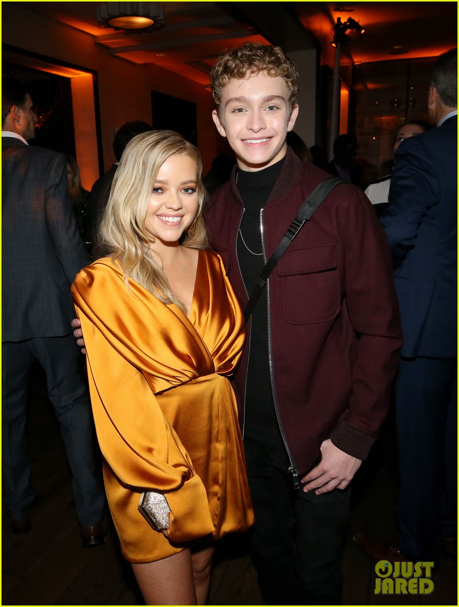 Joey King Celebrates at Hulu's Holiday Party with 'The Act' CoStars