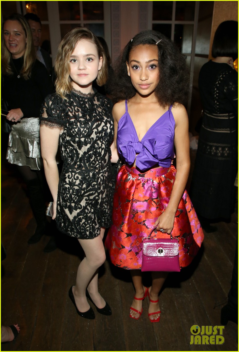 Joey King Celebrates at Hulu's Holiday Party with 'The Act' CoStars