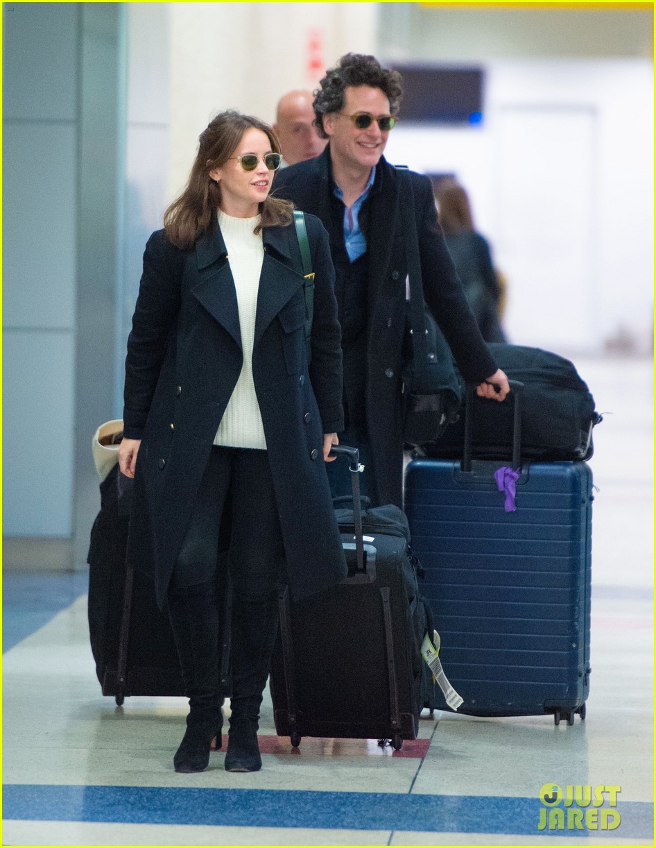 Felicity Jones & Husband Charles Guard Make Rare Public Appearance at