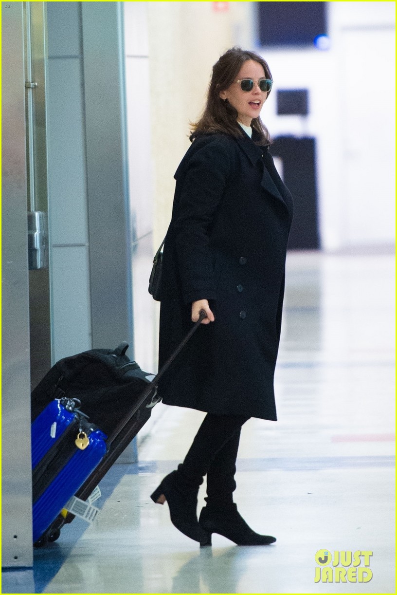 Felicity Jones & Husband Charles Guard Make Rare Public Appearance at