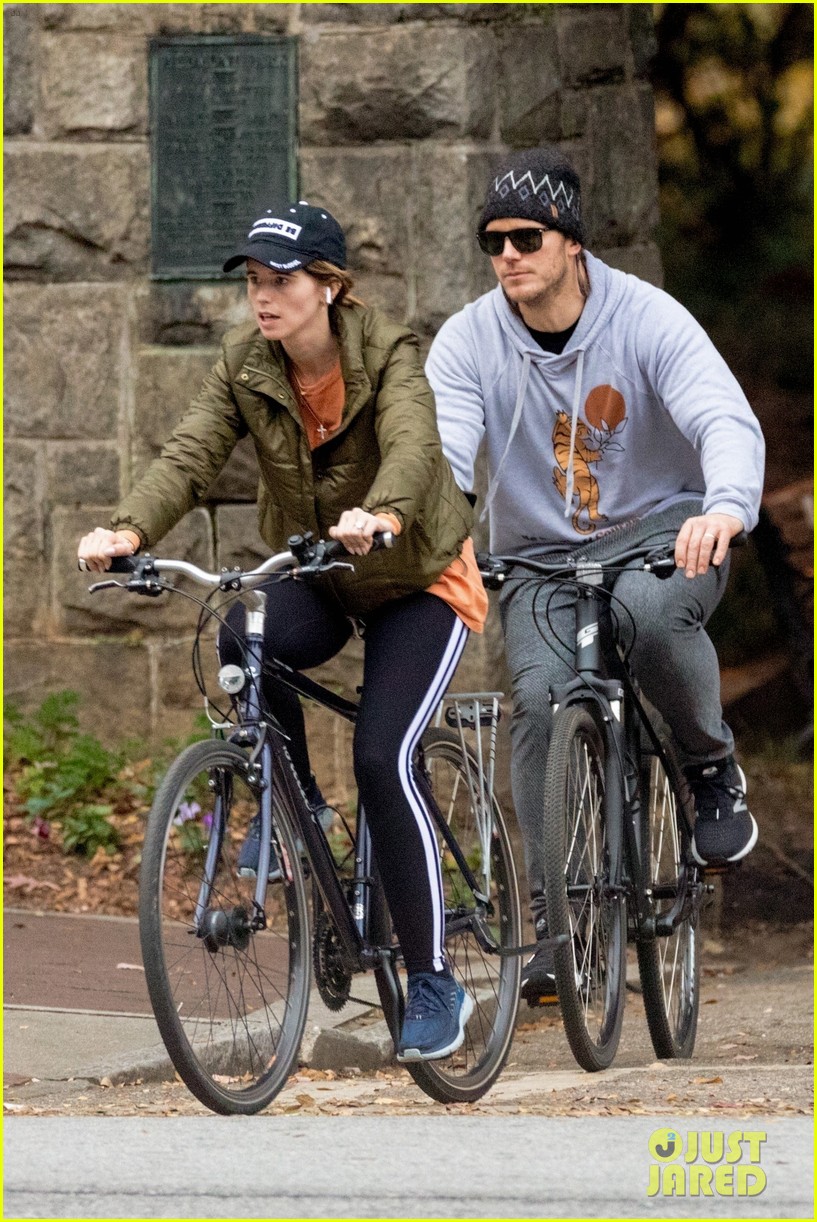 Chris Pratt Goes Bike Riding with Katherine Schwarzenegger in Atlanta