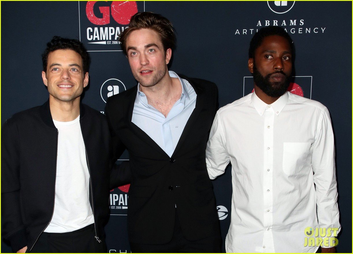 Robert Pattinson Hangs Out with Rami Malek & John David Washington at