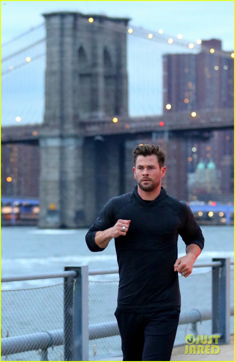 Chris Hemsworth Looks Hot Jogging for 'Hugo Boss' Commercial Photo