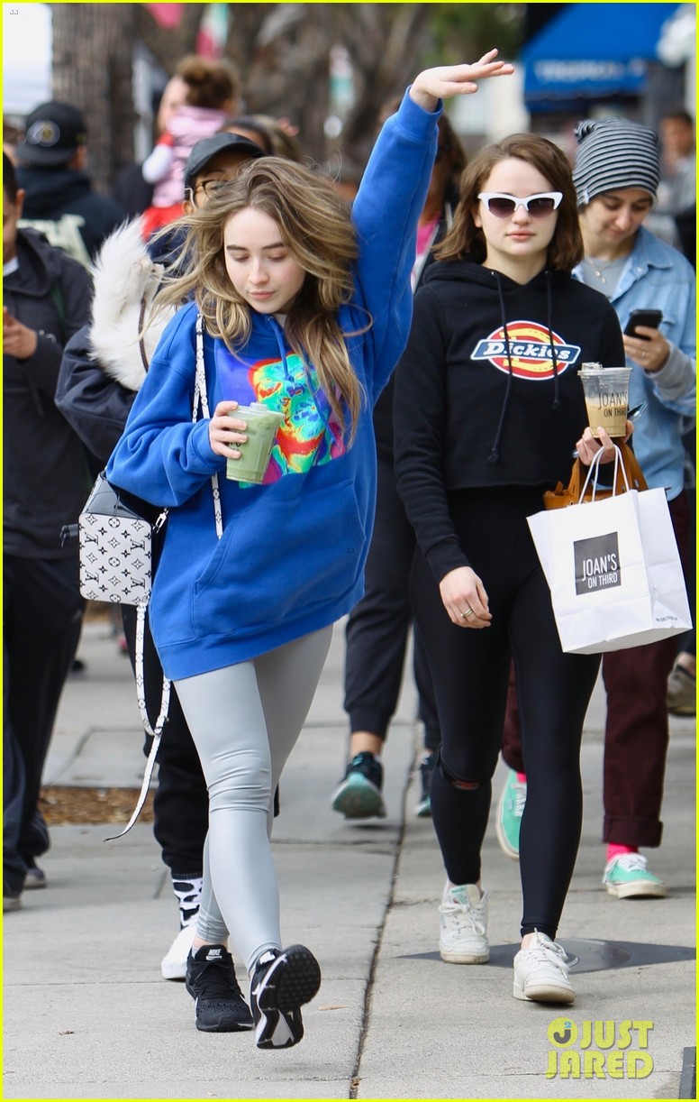 Photo: bffs joey king sabrina carpenter have fun after sunday brunch 01