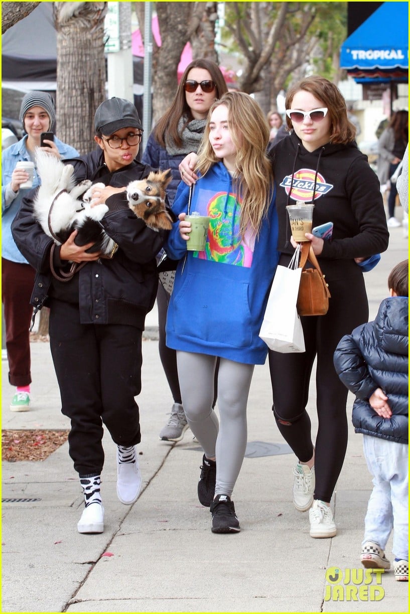 Photo: bffs joey king sabrina carpenter have fun after sunday brunch 03