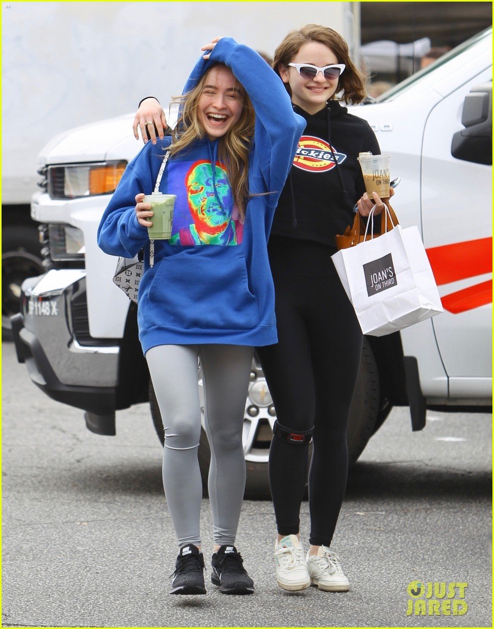 Photo: bffs joey king sabrina carpenter have fun after sunday brunch 04