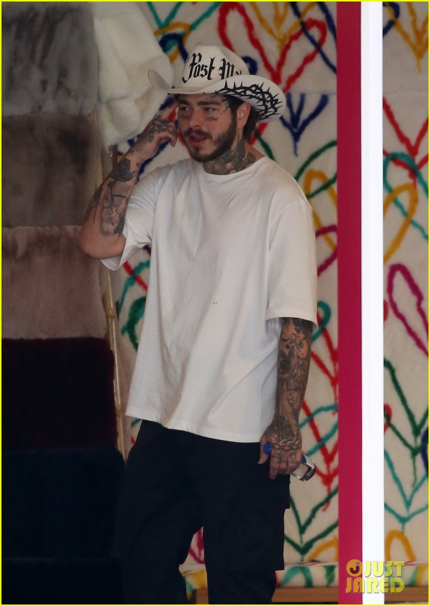 Post Malone Rocks a Cowboy Hat While Shopping in West Hollywood Photo
