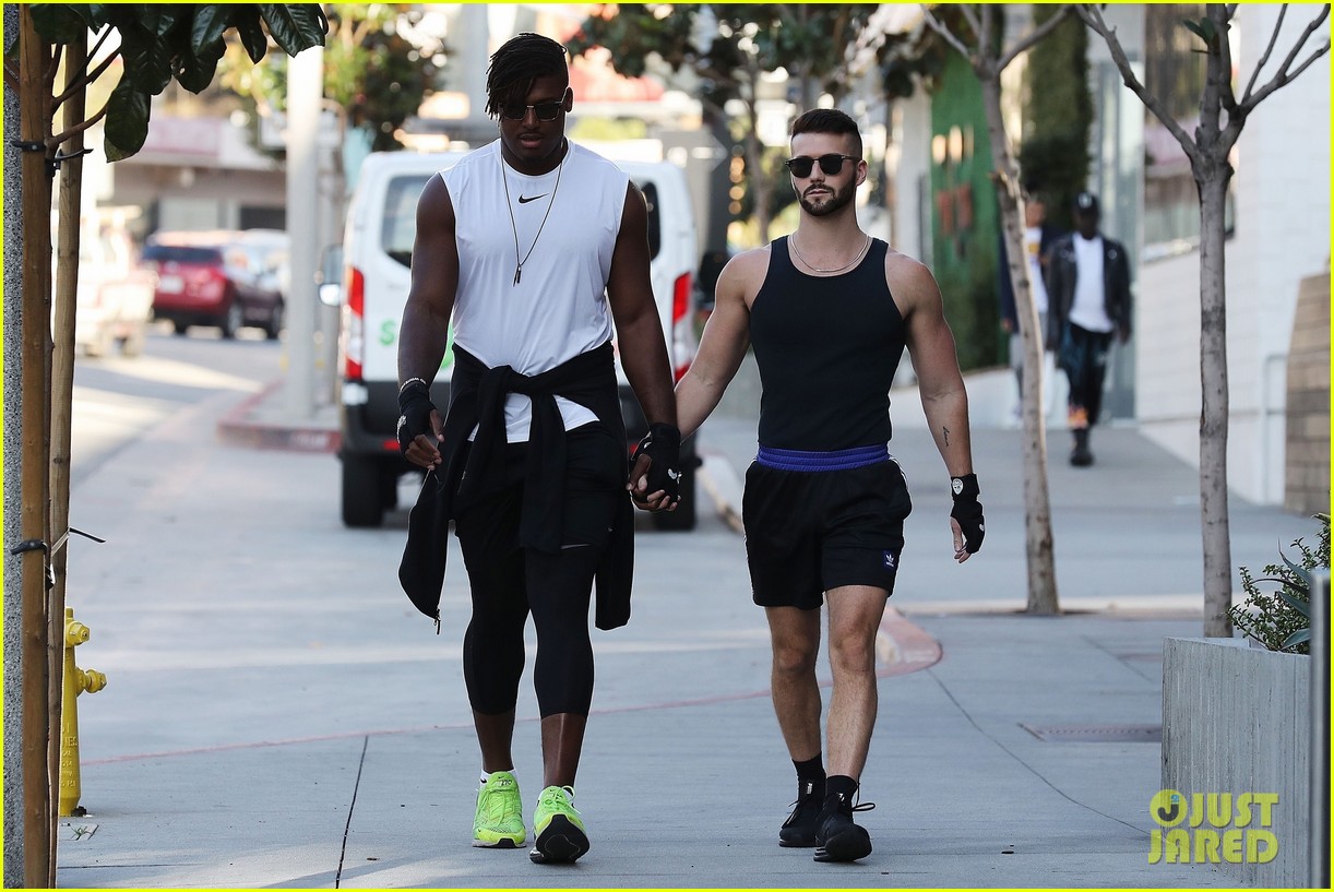 NFL Player Ryan Russell & Boyfriend Corey O'Brien Show Off PDA Ahead of ...