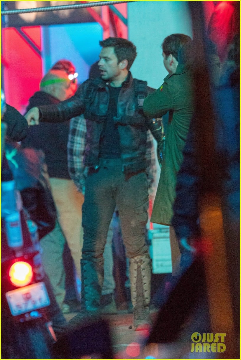 Sebastian Stan & Anthony Mackie Film ActionPacked Sequence for 'Falcon & Winter Soldier