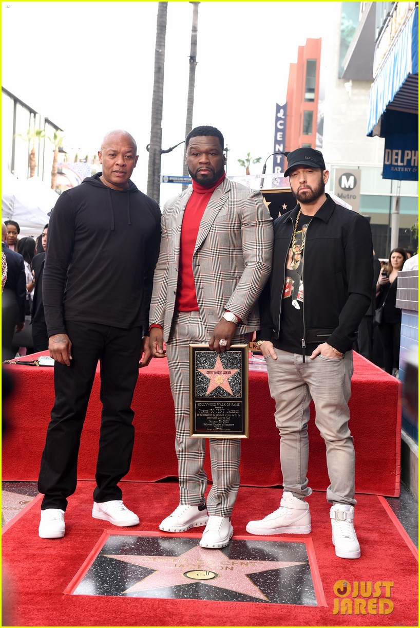 Photo eminem honors 50 cent walk of fame ceremony speech 08 Photo 4426179 Just Jared