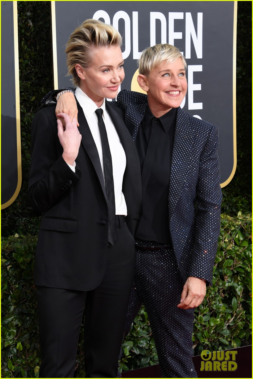 Ellen DeGeneres Gets Wife Portia de Rossi's Support at Golden Globes 2...