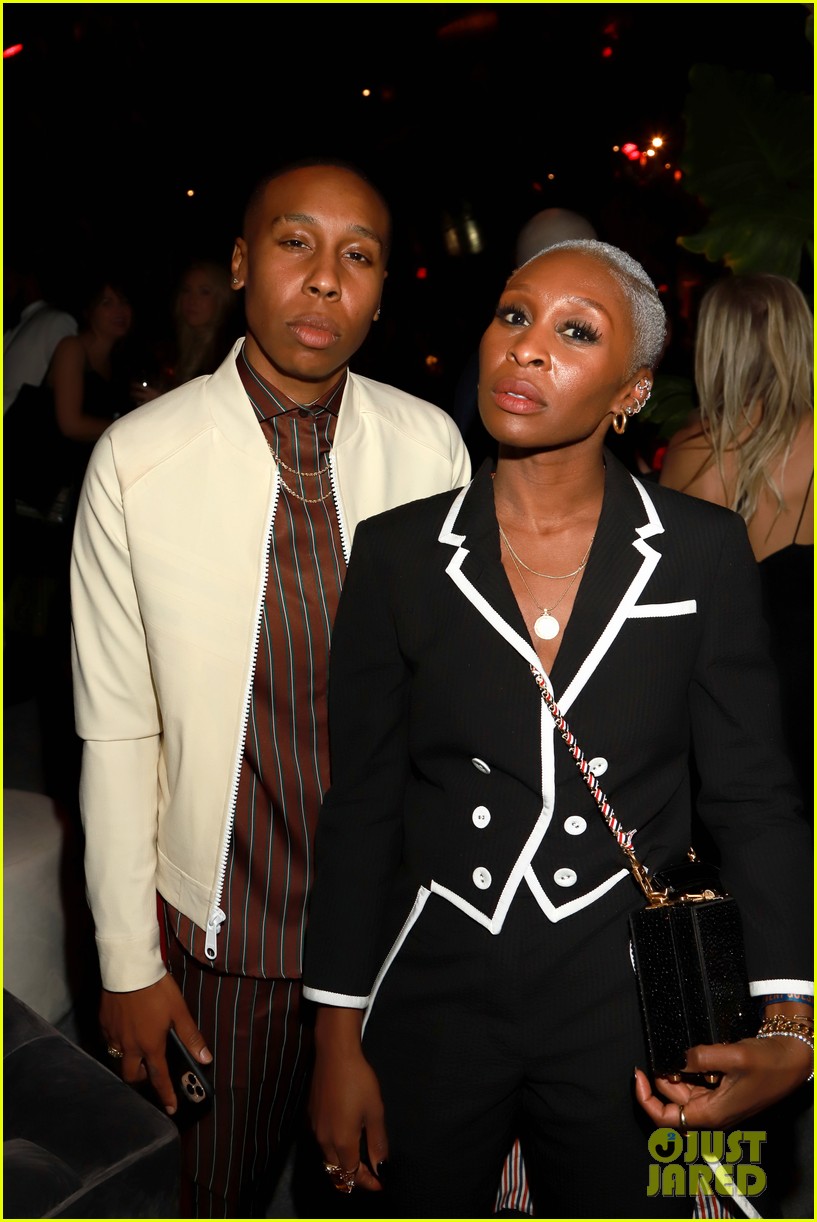 cynthia erivo hangs out with pal lena waithe golden globes after party 024411574