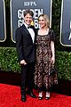 anna paquin floral look golden globes 2020 stephen moyer 03