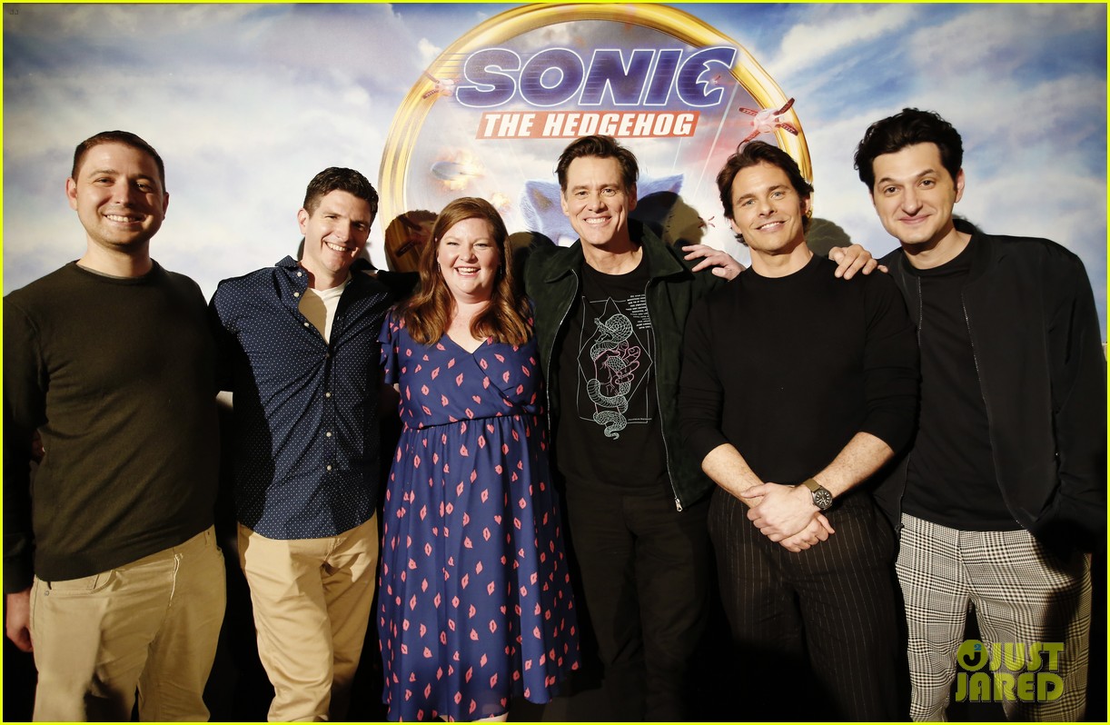 Jim Carrey & James Marsden Step Out For 'Sonic The Hedgehog' Press