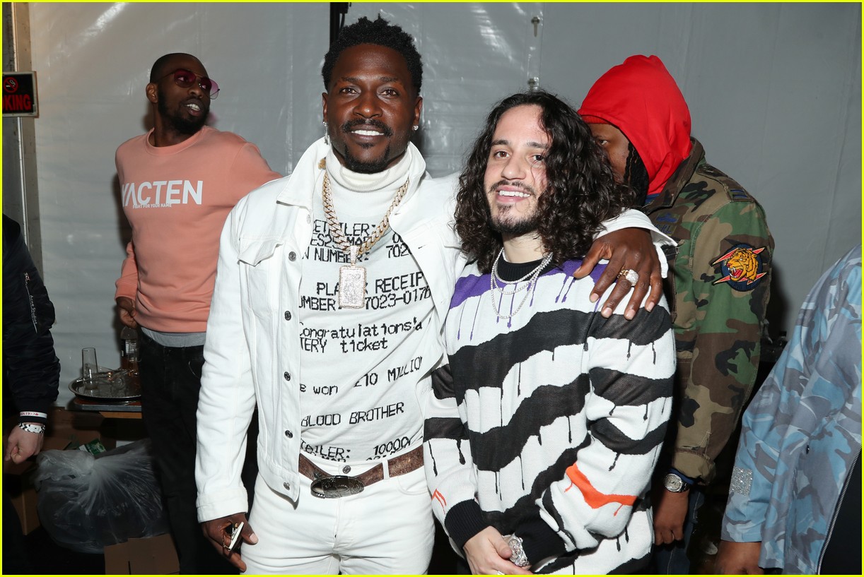 Antonio Brown & Logan Paul Agree to Fight After Meeting Face-to-Face at