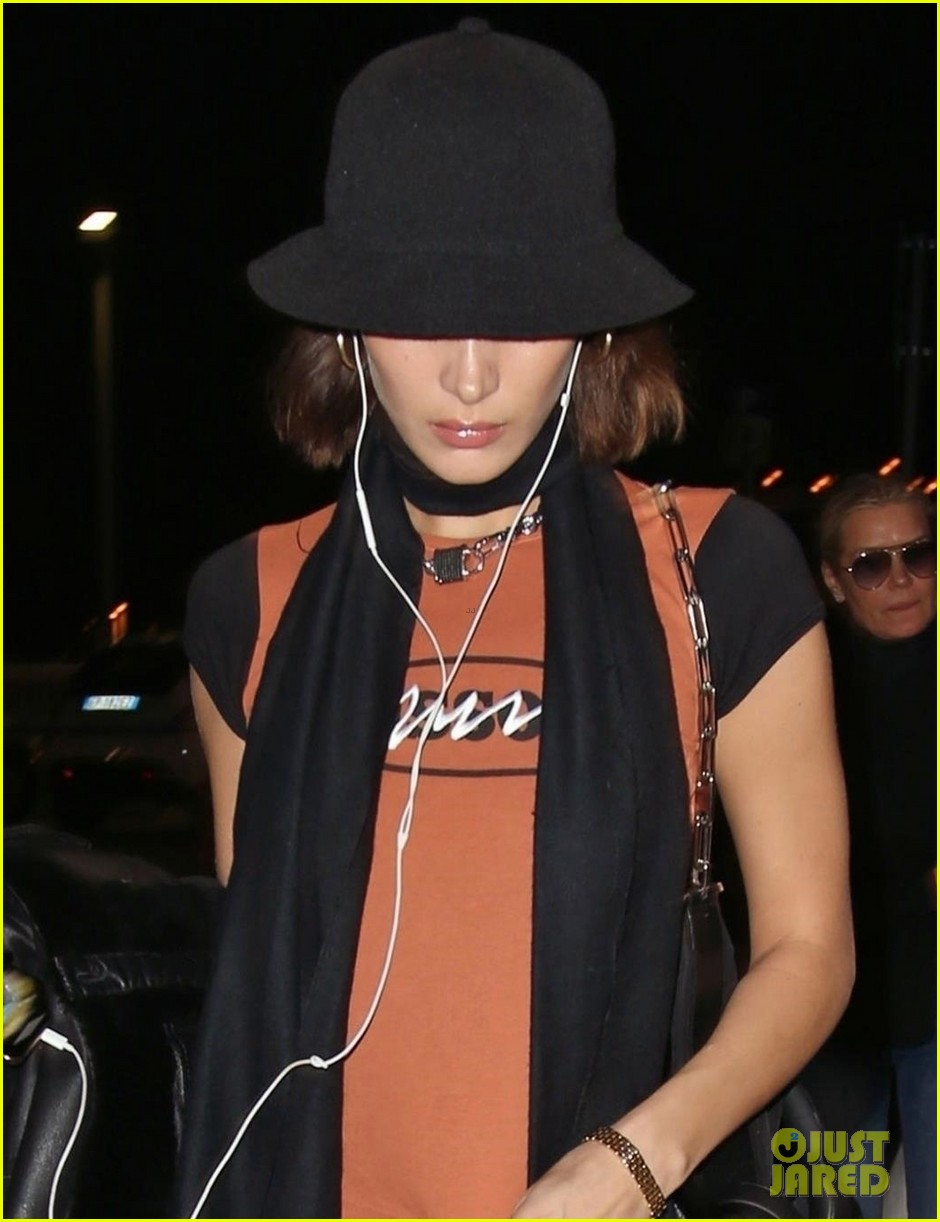 Photo: gigi bella hadid jet out of milan after fashion week 02 | Photo