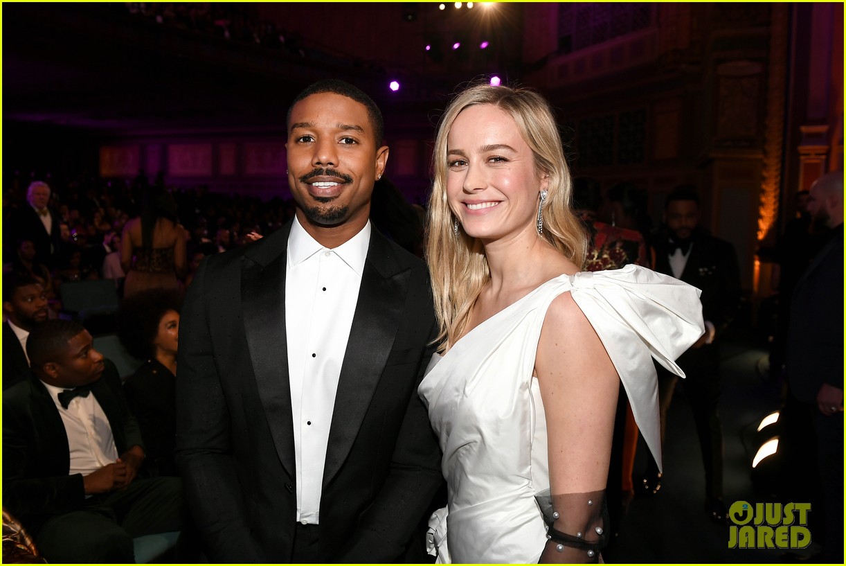 Brie Larson Joins Just Mercy Co Stars Michael B Jordan Jamie Foxx At Naacp Image Awards Photo Naacp Image Awards Brie Larson Evan Alex Jamie Foxx Jasmine Tookes