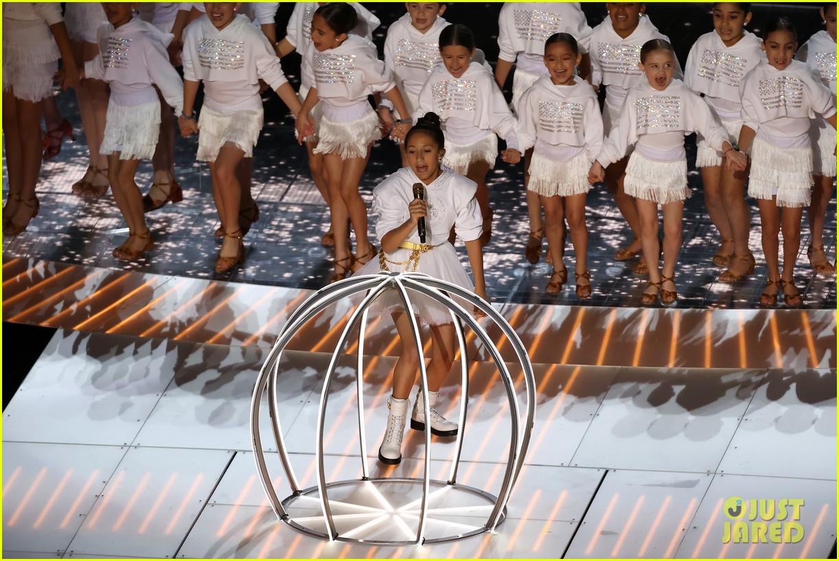 Jennifer Lopez's Daughter Emme Shows Off Incredible Vocals During Super Bowl Halftime Show 2020
