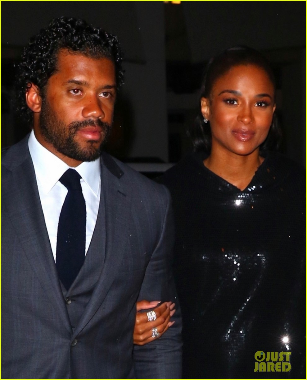 Pregnant Ciara & Husband Russell Wilson Get Dressed Up for Date Night