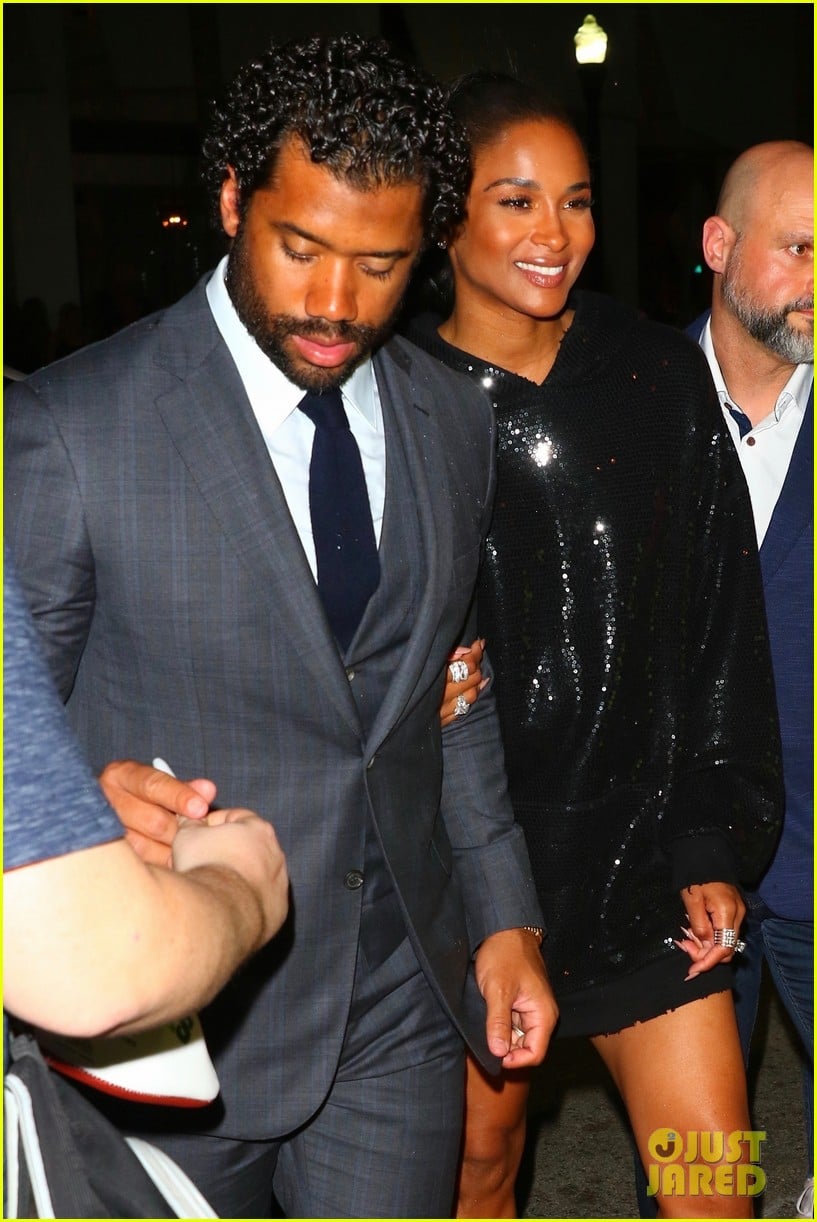 Pregnant Ciara & Husband Russell Wilson Get Dressed Up for Date Night