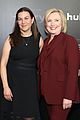 hillary clinton rocks red suit hulus hillary premiere nyc 17