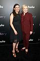 hillary clinton rocks red suit hulus hillary premiere nyc 19