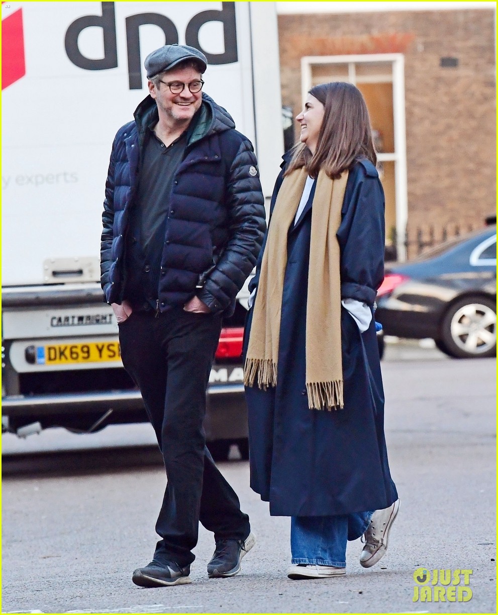 colin firth day out mystery woman split from wife livia 064447150