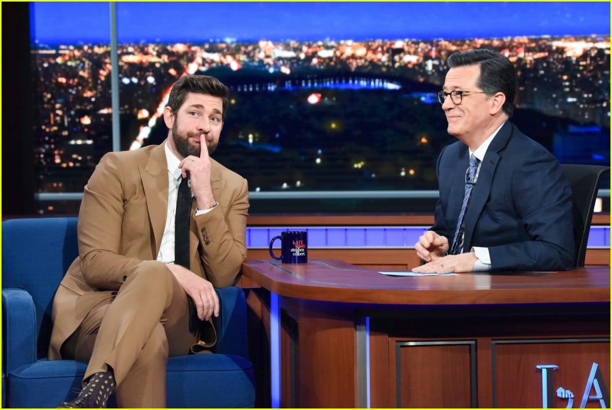 John Krasinski Hilariously Teaches Stephen Colbert a Boston Accent