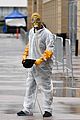 howie mandel wears hazmat suit gas mask agt 07